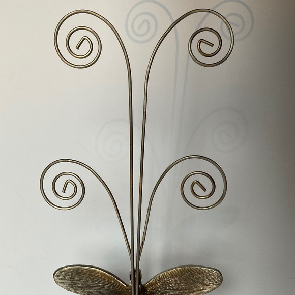 Metal and Enamel Dragonfly Display Stand - Photo or Jewellery Holder - Picture 11 of 16